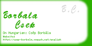 borbala csep business card